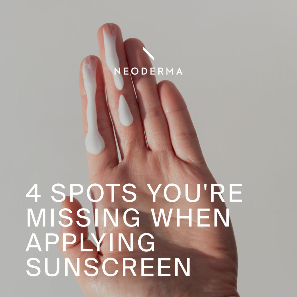 4 Spots You're Missing When Applying Sunscreen