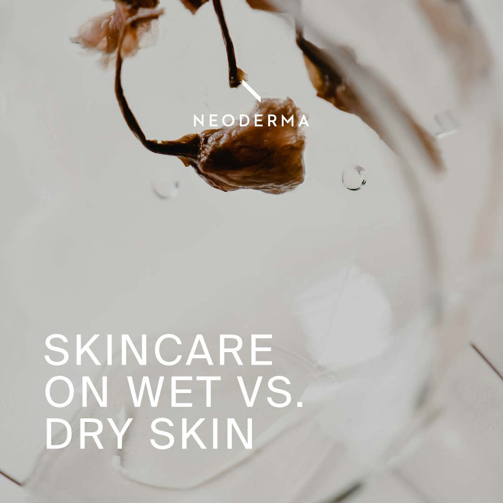 Skincare on Wet Vs. Dry Skin